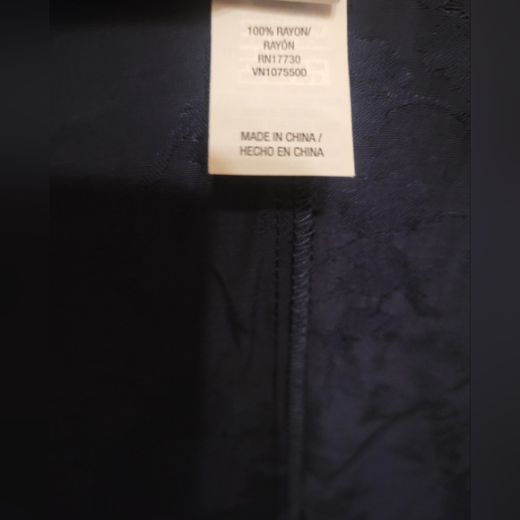 A new day navy blue floral kimono/shall one size fits most - Picture 4 of 6